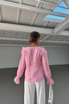 Volanlı Tül Gömlek Pembe