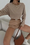 Basic Line Triko Kazak Camel