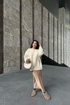 Puffer Oversize Kazak Bej