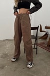 New Parasut Pantolon Kahve