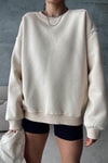 Balon Kol Oversize Sweat Bej