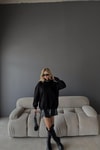 Kanguru Cepli Kapüşonlu Sweatshirt Siyah