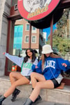 Kapüşonlu Balance Sweatshirt Saks Mavisi