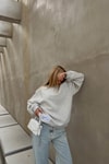 Sırt Fermuarlı Sweatshirt GRİ