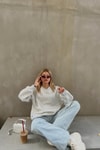 Sırt Fermuarlı Sweatshirt GRİ
