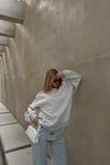 Sırt Fermuarlı Sweatshirt GRİ