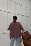 Kontrast Yaka Çizgili Tshirt Mürdüm