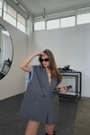 Tasarım Oversize Yelek Gri