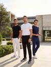 EtikmenPremium %100 Organik Pamuk 3'li Beyaz - Siyah - Lacivert Basic Slimfit Erkek TişörtETİKMEN TİŞÖRT