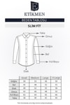 EtikmenErkek Füme Armür Desenli Slimfit Kutulu GömlekGÖMLEK MODELLERİ