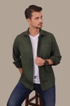 EtikmenHaki Düz Oversize Oduncu Hediye Kutulu Erkek GömlekGÖMLEK MODELLERİ