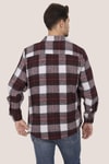 EtikmenKiraz Beyaz Geçişli Oversize Oduncu Hediye Kutulu Erkek GömlekGÖMLEK MODELLERİ