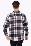 EtikmenLacivert Beyaz Geçiş Oversize Oduncu Hediye Kutulu Erkek GömlekGÖMLEK MODELLERİ