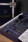 EtikmenLacivert Düz Oduncu Slimfit Hediye Kutulu Erkek GömlekGÖMLEK MODELLERİ