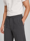 EtikmenErkek Füme Relax Fit Bağcıklı Baggy PantolonSpor Gömlek Modelleri