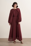 Arsela Elbise Bordo
