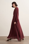 Arsela Elbise Bordo