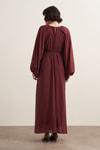 Arsela Elbise Bordo