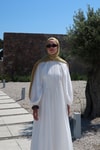 Beyaz Diane Elbise