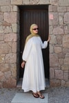 Beyaz Diane Elbise