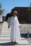 Beyaz Diane Elbise