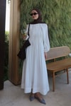 Beyaz Diane Elbise
