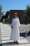 Beyaz Diane Elbise