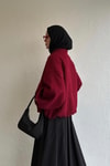 Bordo Hill Bomber Ceket