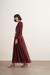 Cleo Elbise Bordo