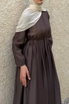 Kahve Perla Elbise 