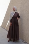 Kahve Perla Elbise 