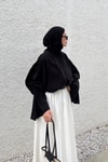 Beyaz Leny İnce Gabardin Etek
