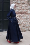 Nayra Denim Elbise Lacivert