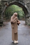 Polina Triko Takım Camel