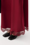 Raisa Saten Etek Bordo