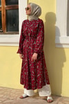 Bordo Şal Tunik