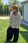 Krem Taşlı Kimono 