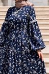 Melina Laci Desenli Elbise