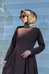 Nida Kahve Elbise