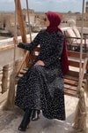 Siyah Puanlı Elbise