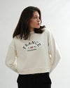  Kadın Nakış Detaylı Üç İplik Şardonlu Sweatshirt