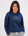  Kadın Nakış Detaylı Üç İplik Şardonlu Sweatshirt