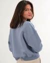  Kadın Nakış Detaylı Üç İplik Şardonlu Sweatshirt