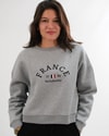  Kadın Nakış Detaylı Üç İplik Şardonlu Sweatshirt