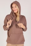 Acı Kahve Oversize Bağcıklı Sweat 8135M