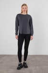 Antrasit Oval Kesim Oysho Sweat 3007