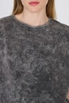 Antrasit Yıkamalı Oversize Basic Tişört 253014