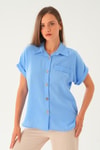 Bebe Mavi Cep Detay Bluz 108801-1