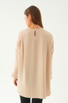 Bej Bisiklet Yaka Tunik 6808A