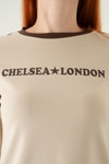 Bej Chelsea London Baskılı Badi 8341A